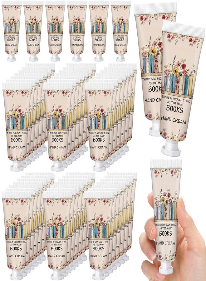 Leelosp 48 Pcs Book Club Gift Bulk Mini Hand Cream Travel Size Lotion Book Lover Gift for Women Member for Dry Cracked Hands - Image 1
